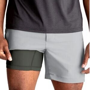 Birddogs The Second Winds Khaki Shorts w/ Liner Light Gray Size M